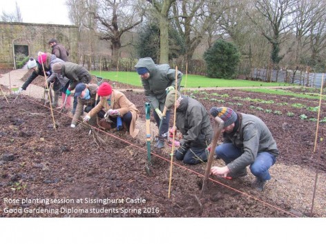 Good Gardening Students Sissinghurst Castle Gardens Spring 2016