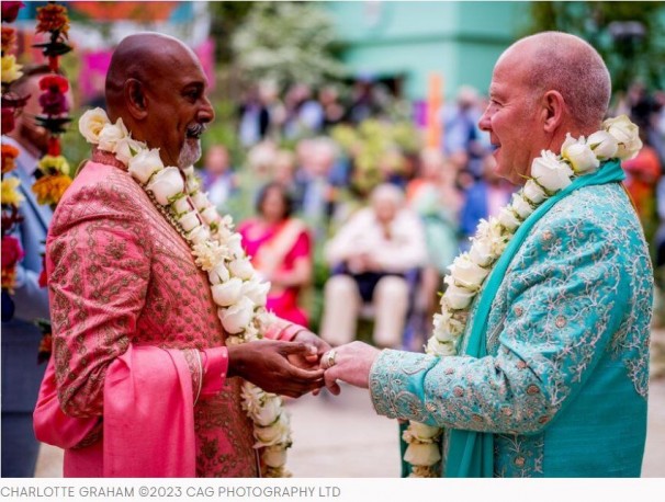 2023 EGS alumni Manoj & Clive marry at Chelsea Flower show