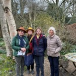 2024 February Student and EGS fan Oksana and her family from Ukraine visit Rosemary's garden