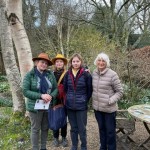 2024 February Student and EGS fan Oksana and her family from Ukraine visit Rosemary's garden