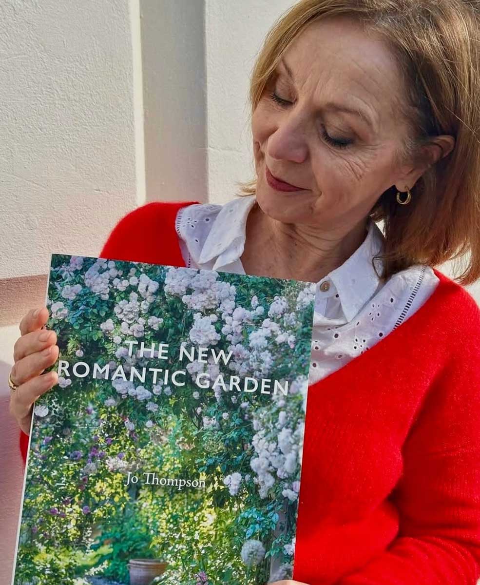Jo Thompson, with her latest book