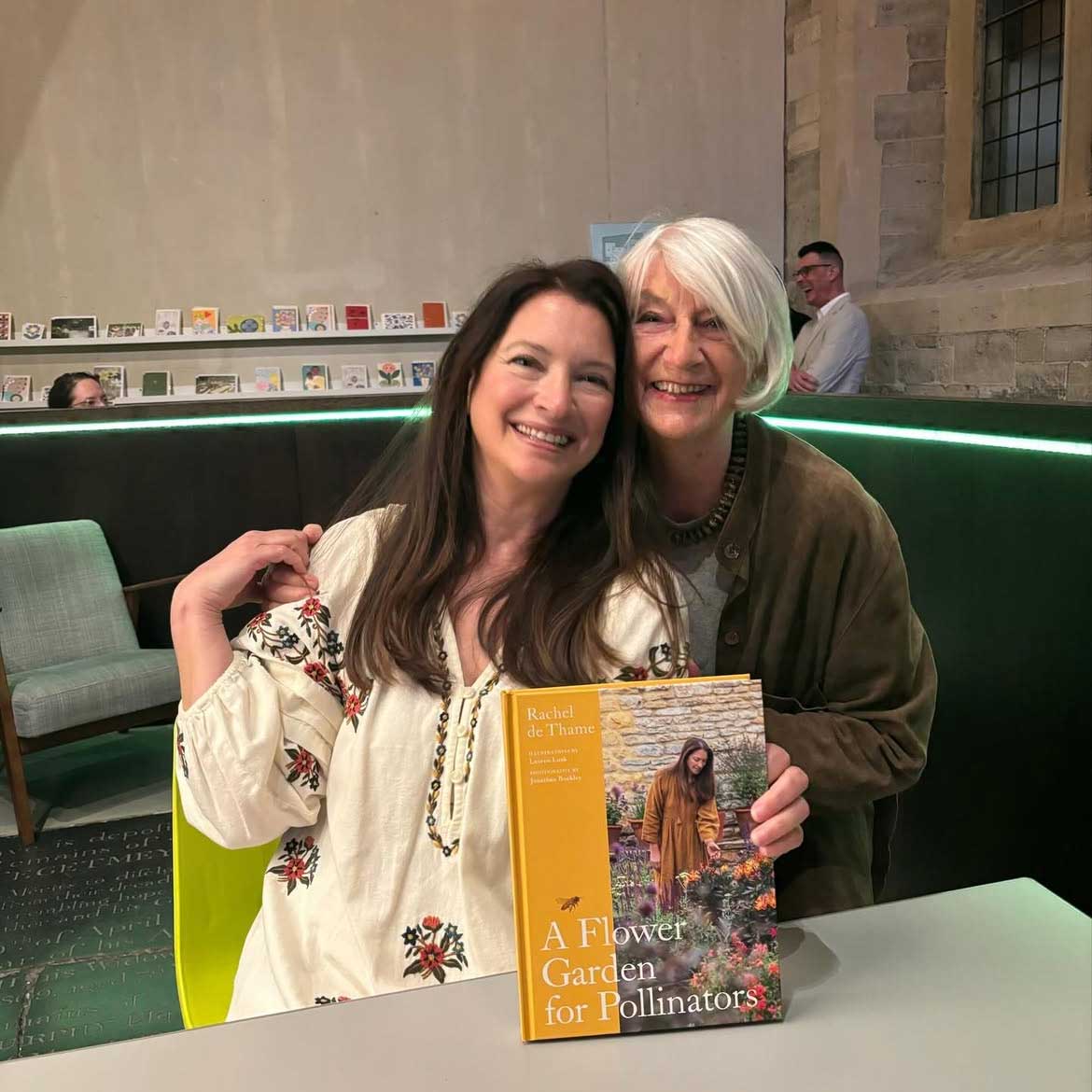 Rachel de Thame with Rosemary Alexander at The Garden Museum