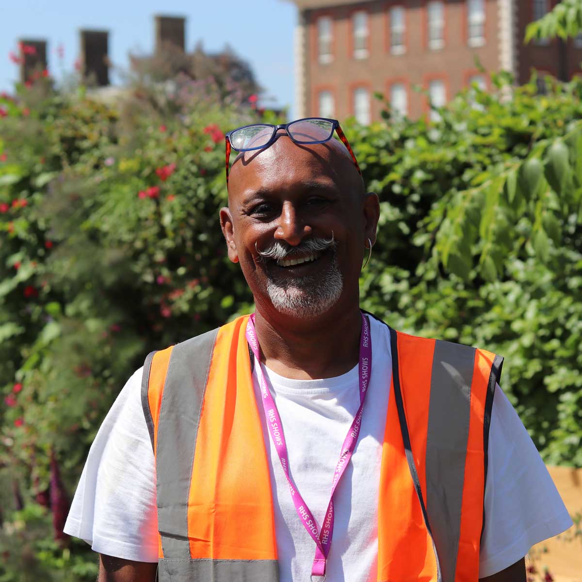 Manoj Malde, at his award-winning garden, Chelsea Flower Show 2025