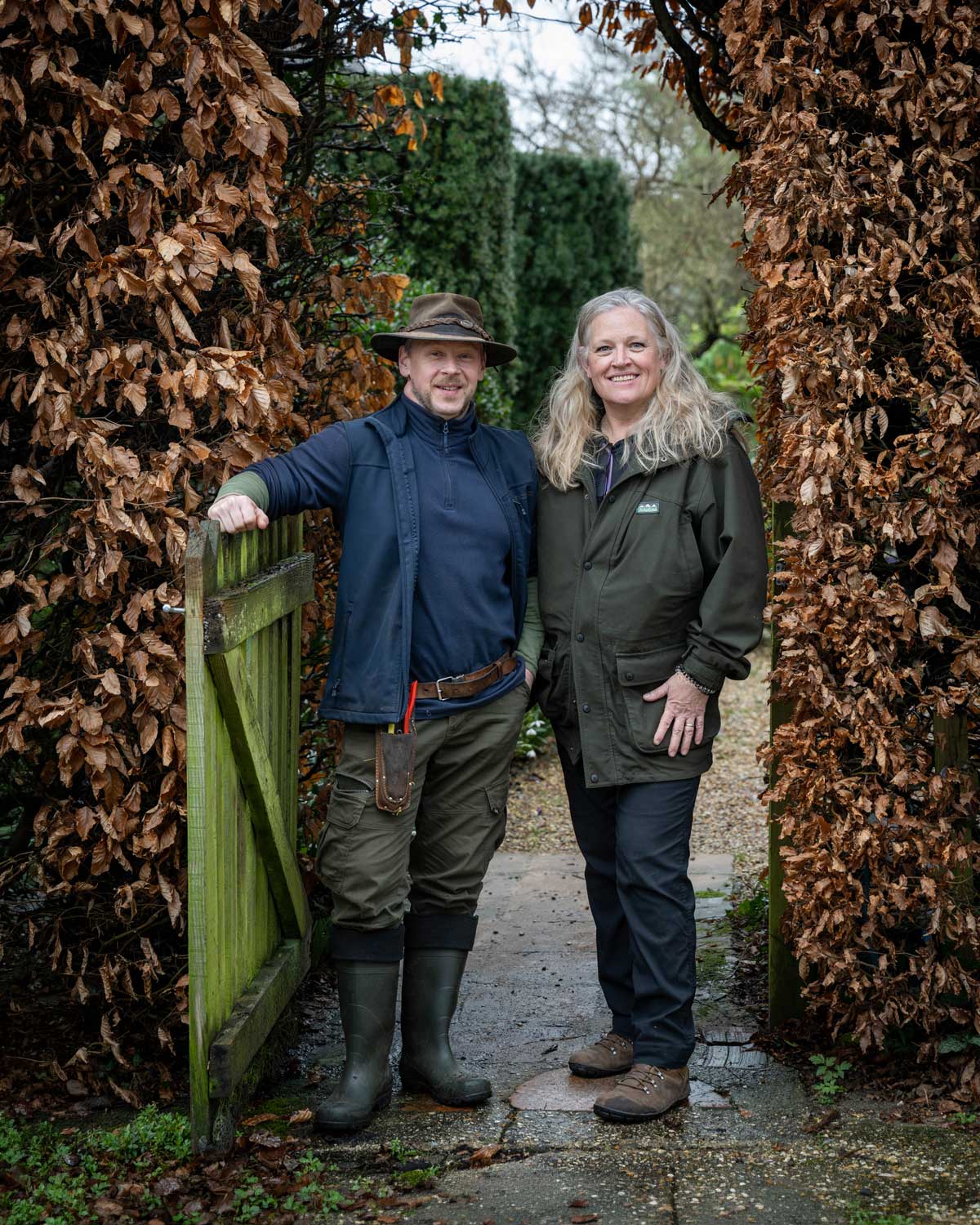 Tina and Laurence at Sandhill Farm House